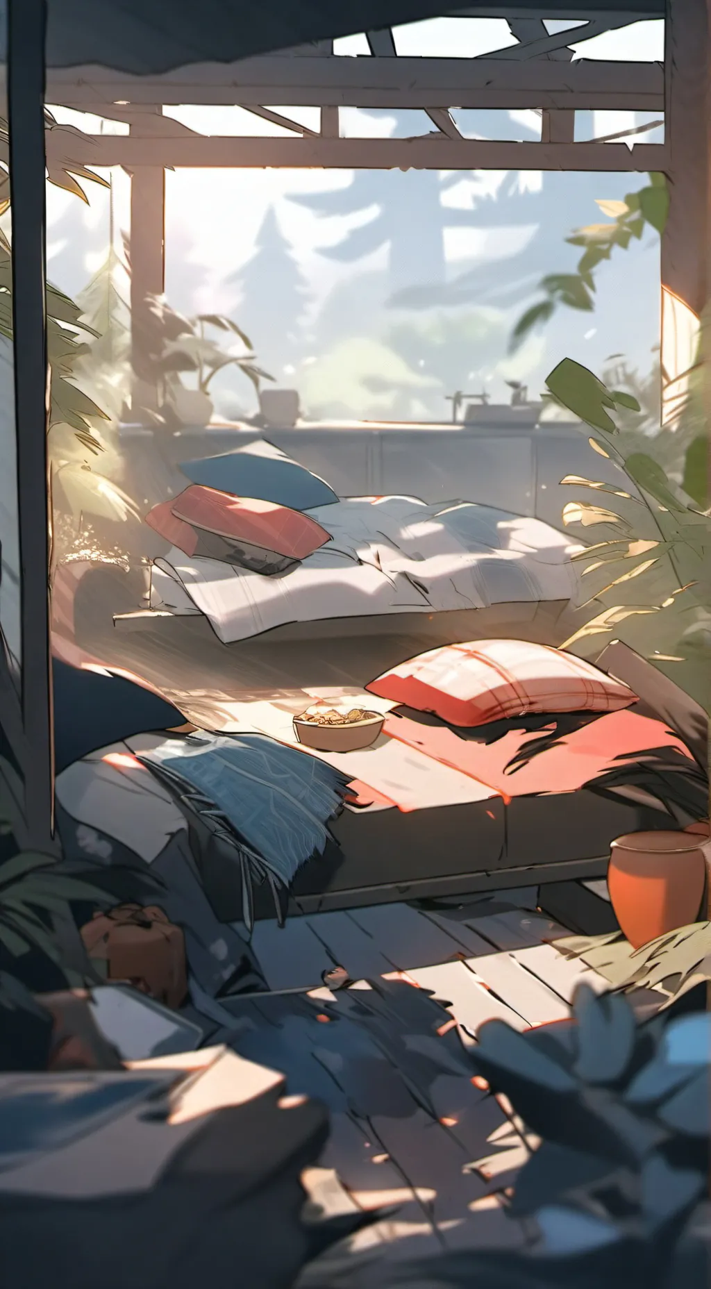 ai character: sleepover background