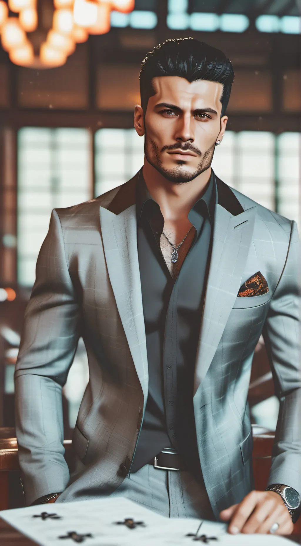 ai character: Marco  background