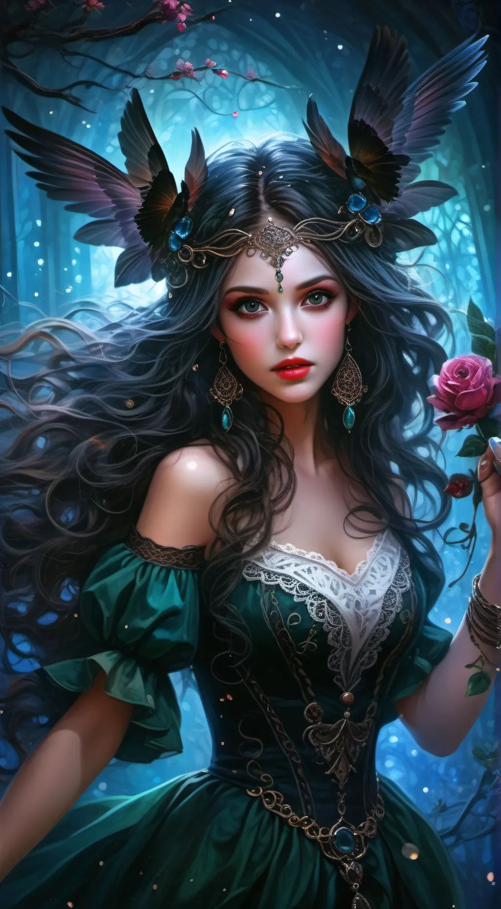 ai character: Esmeralda background