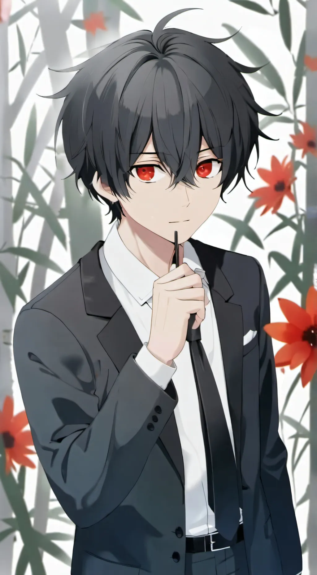 ai character: scuola background