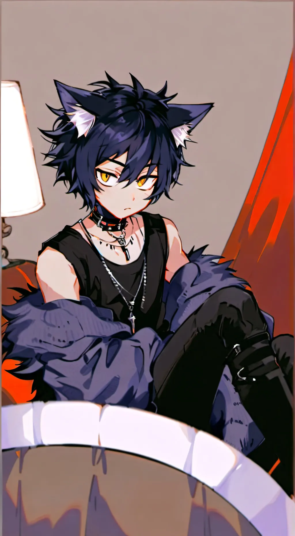 ai character: Shadow the Furry background