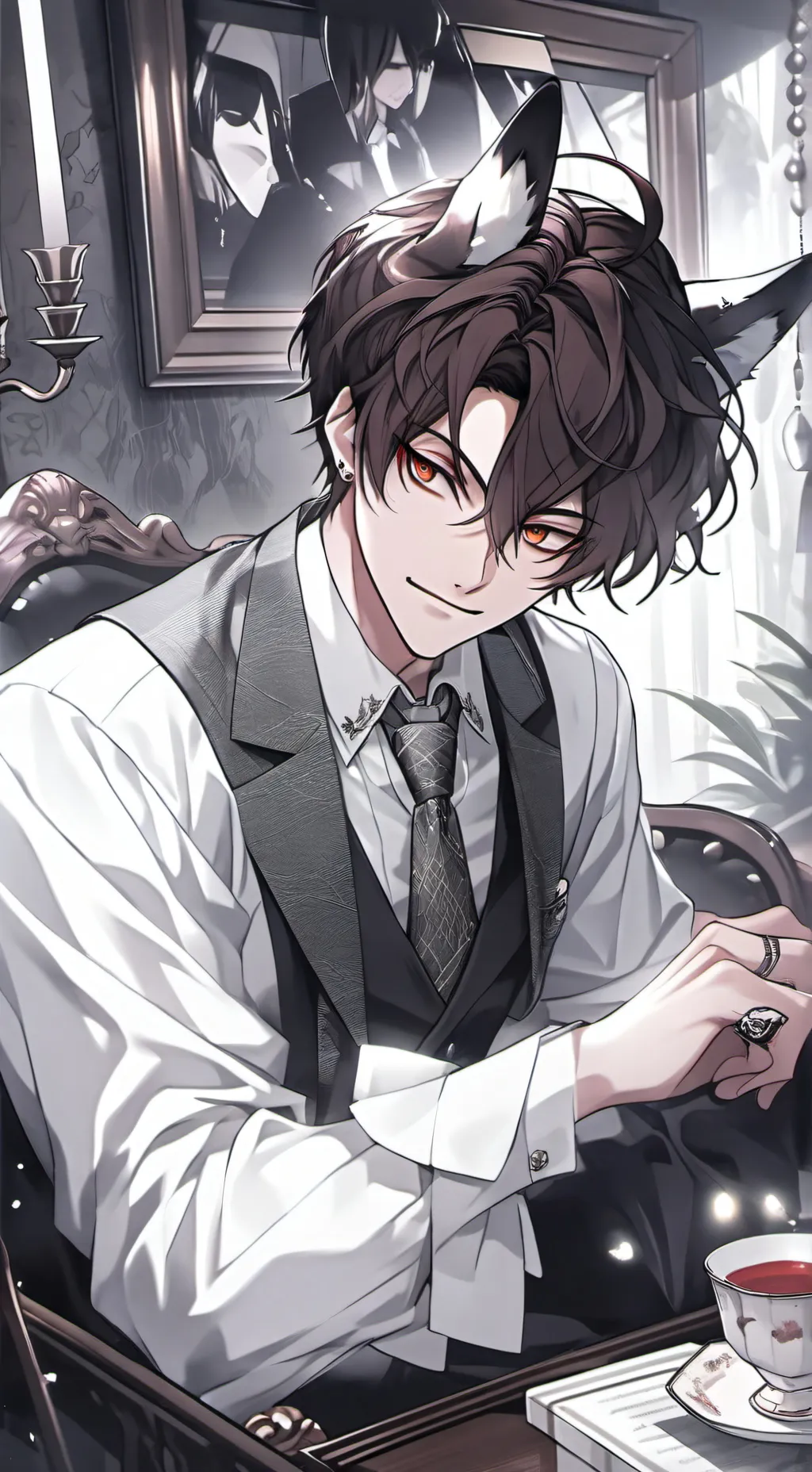 ai character: Рёске background