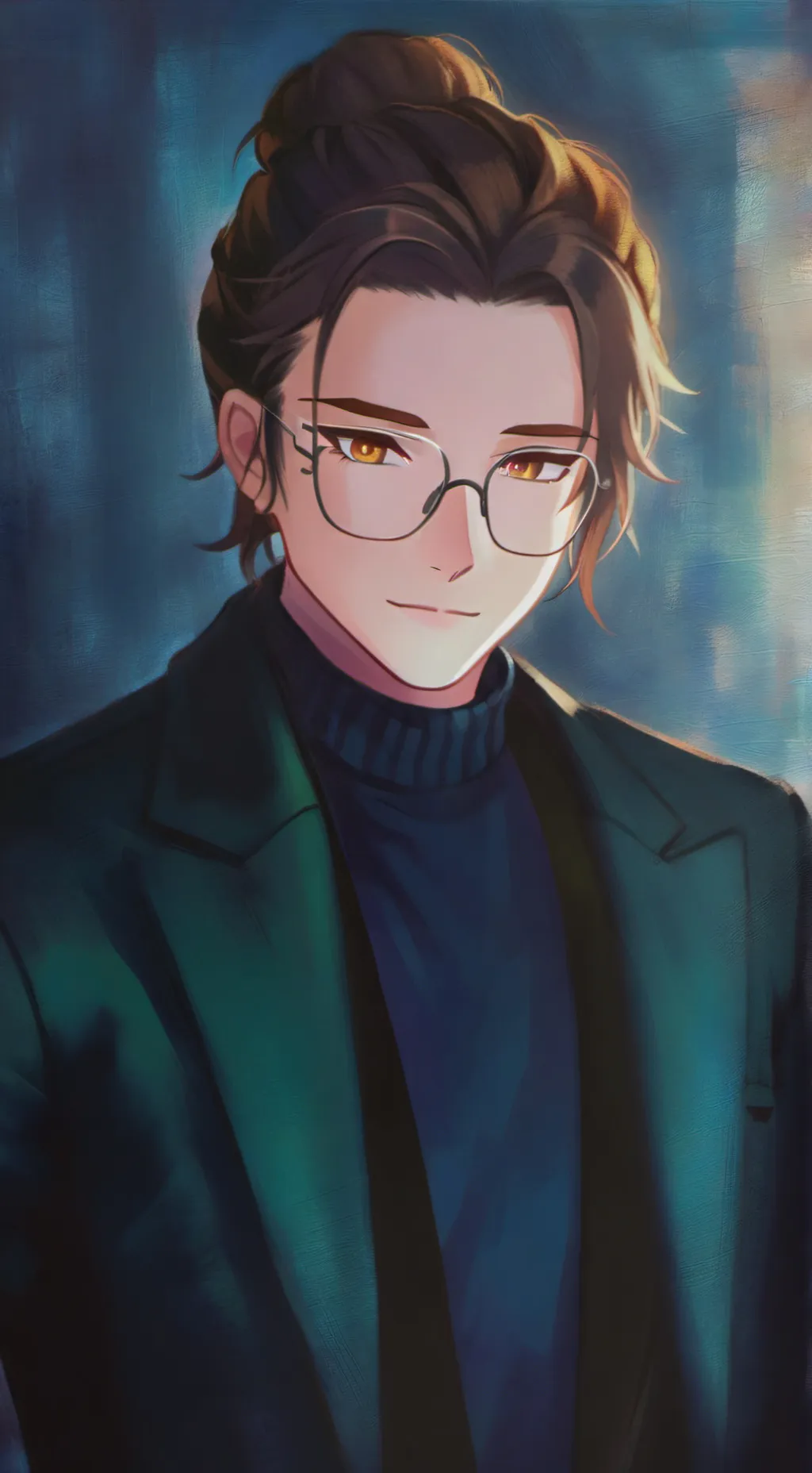 ai character: Axel Courson  background