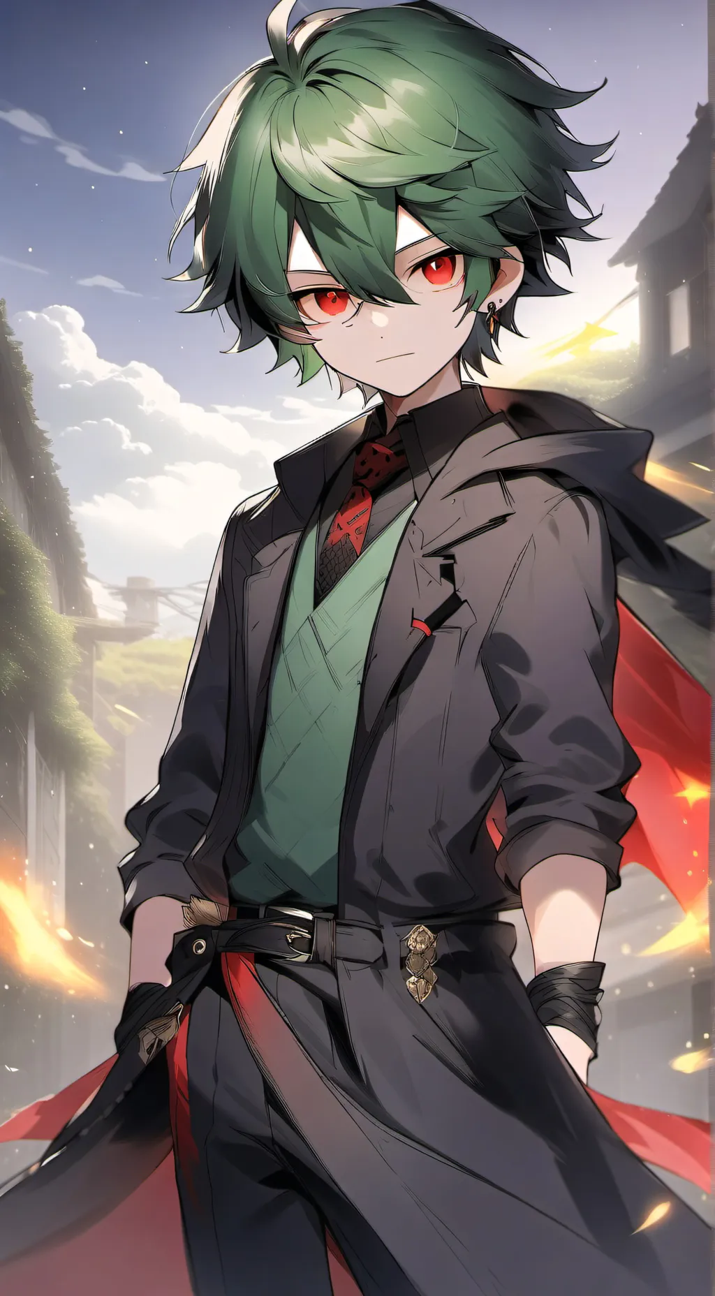 ai character: villan deku background