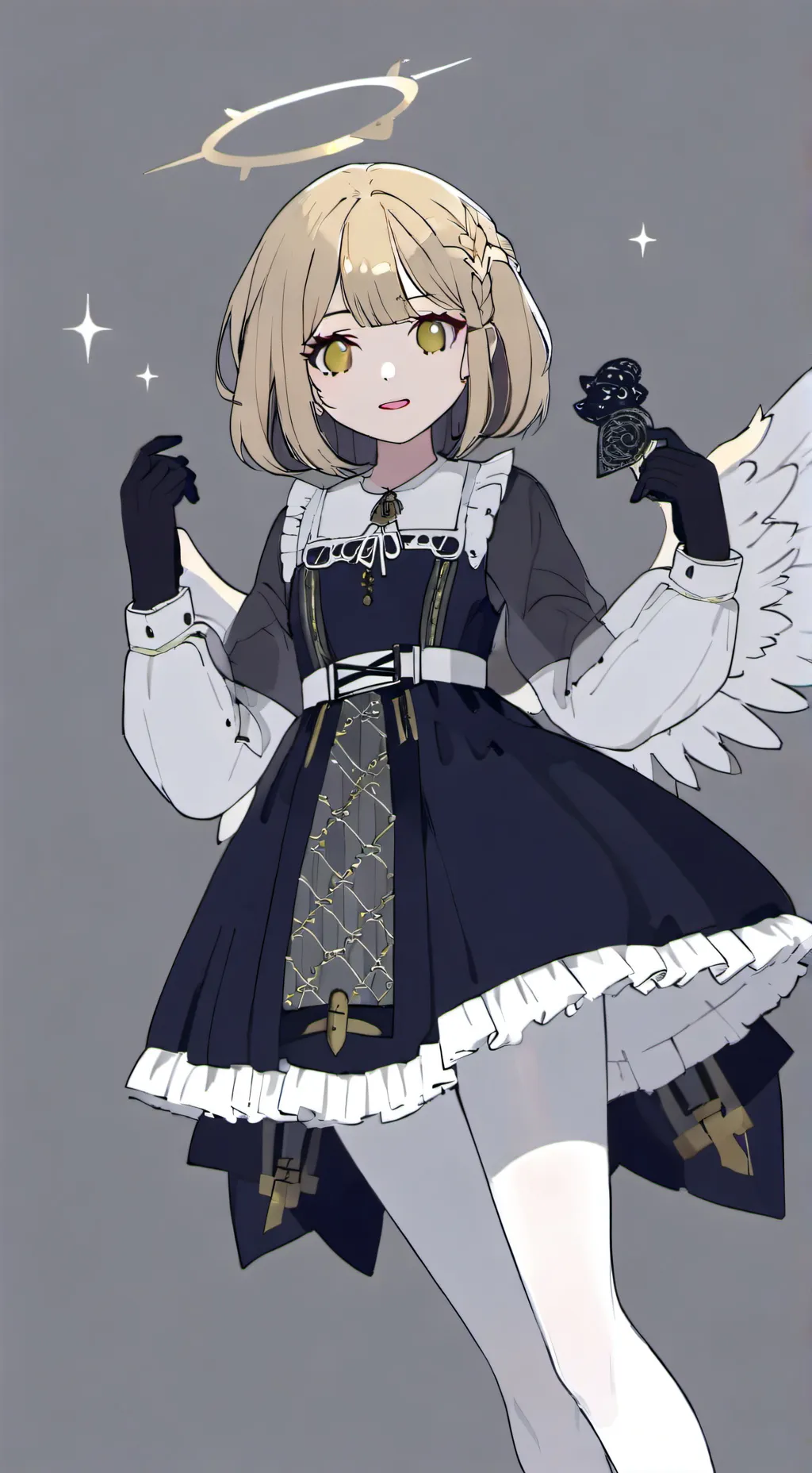 ai character: Italic background