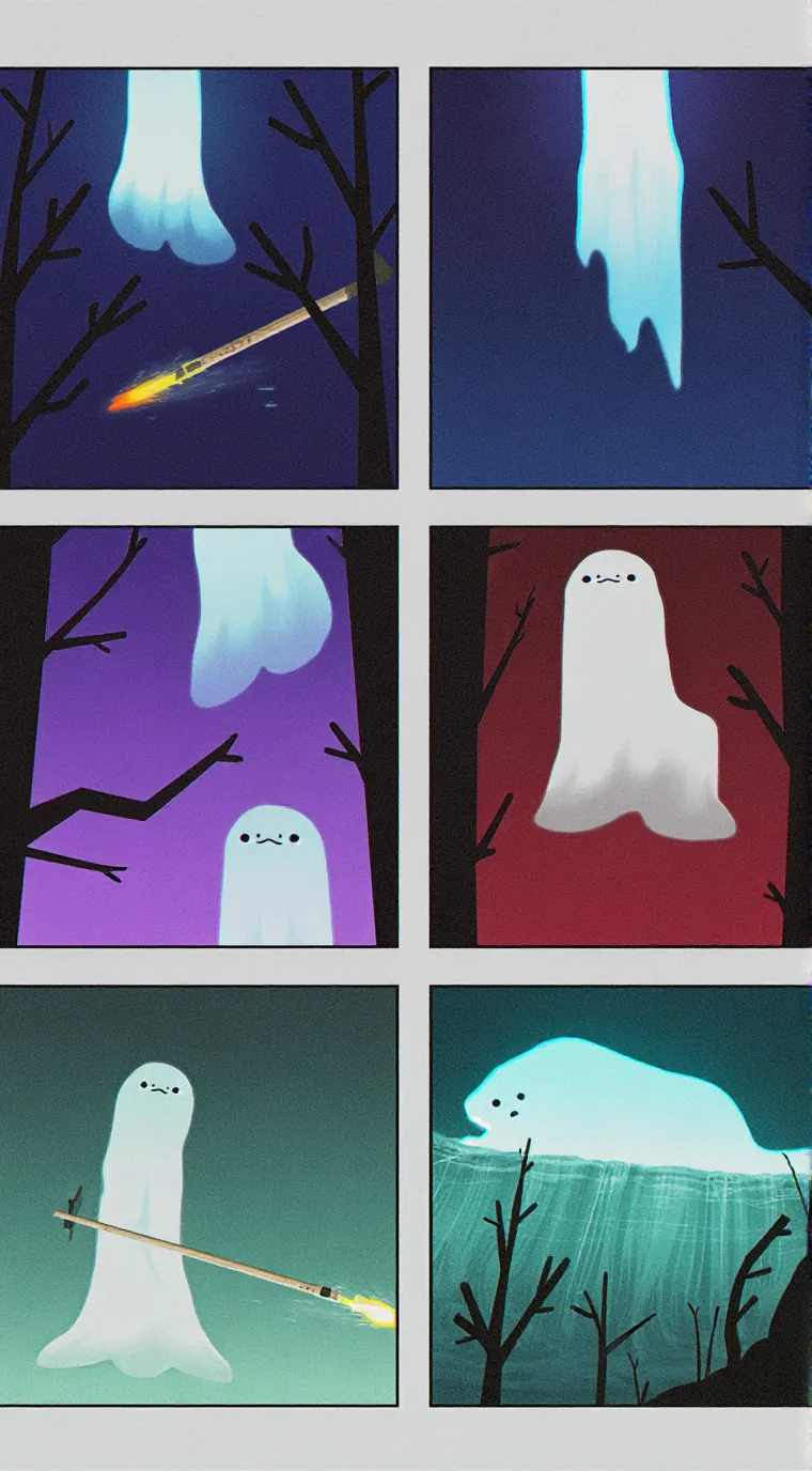 ai character: Ghost background