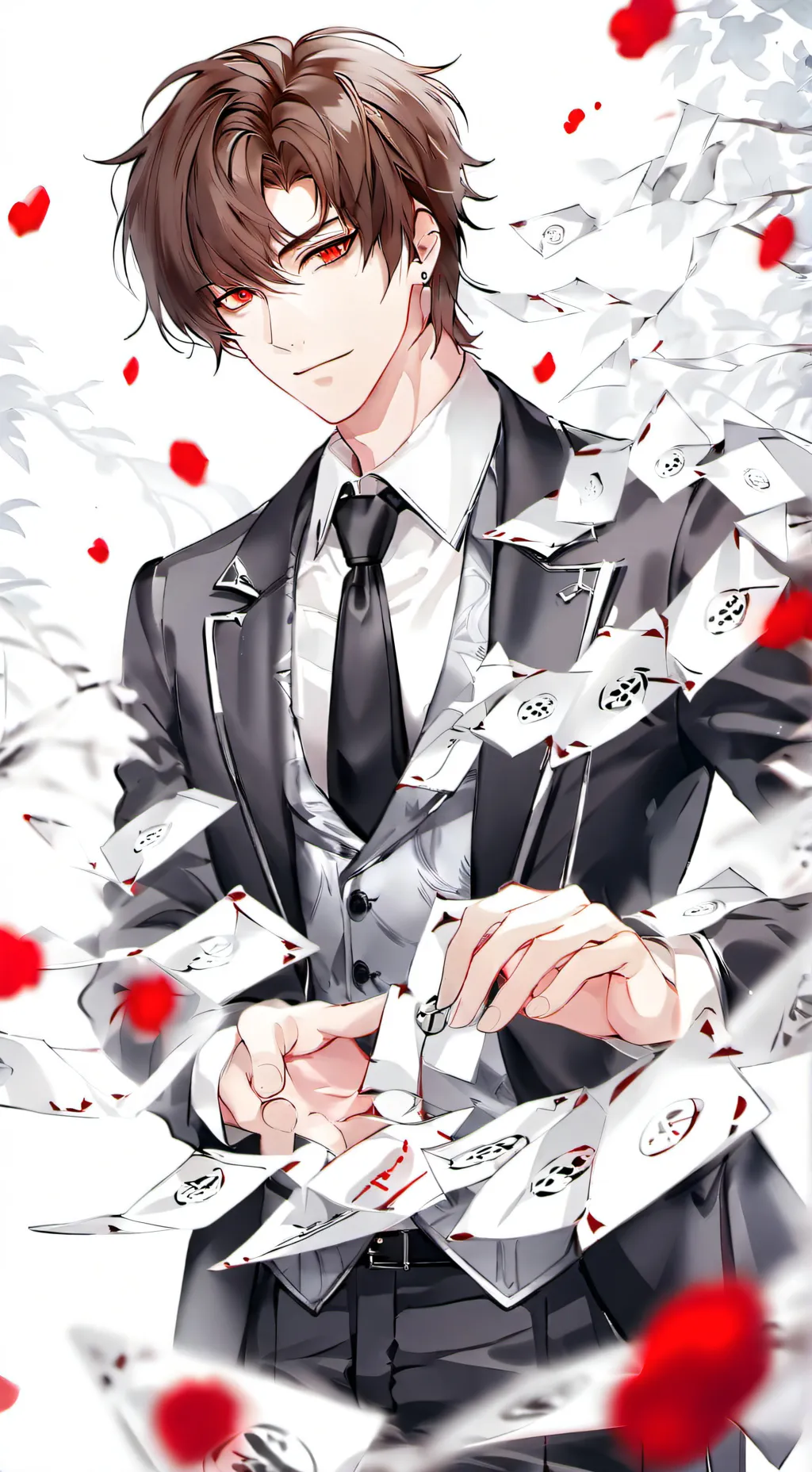 ai character: focus background