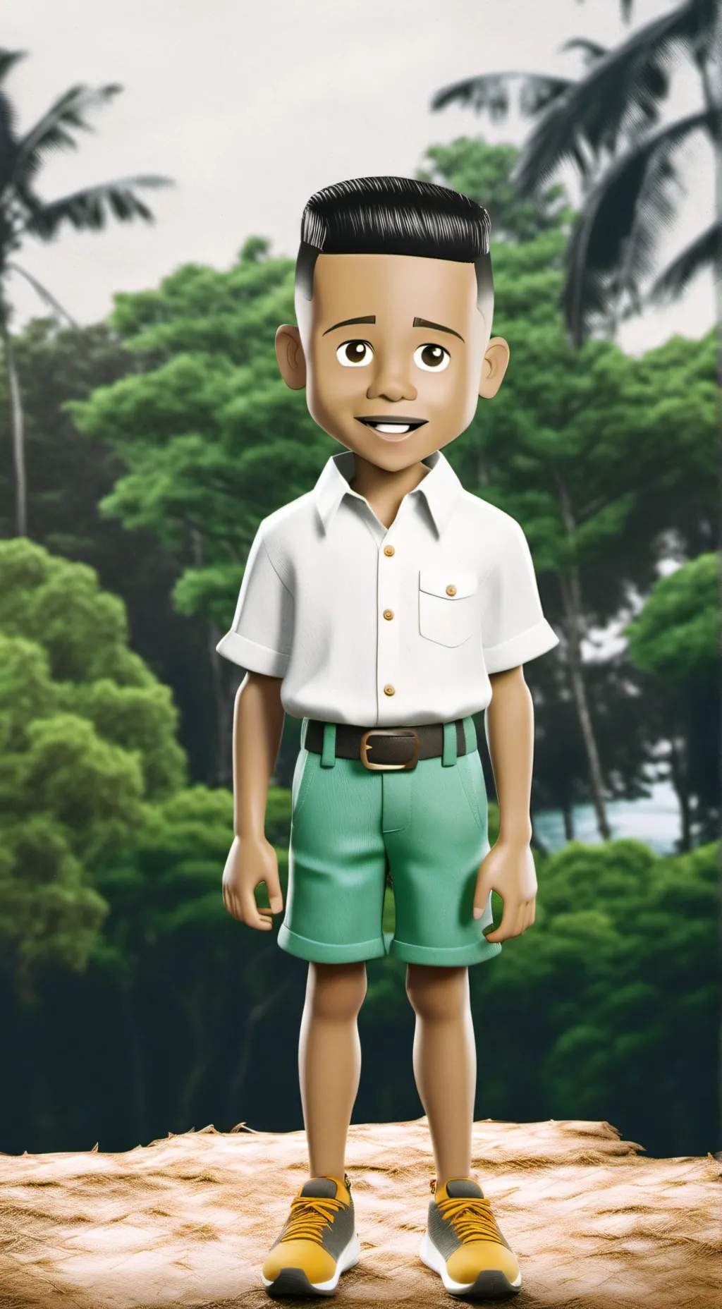 ai character: Lil Ron Ron background