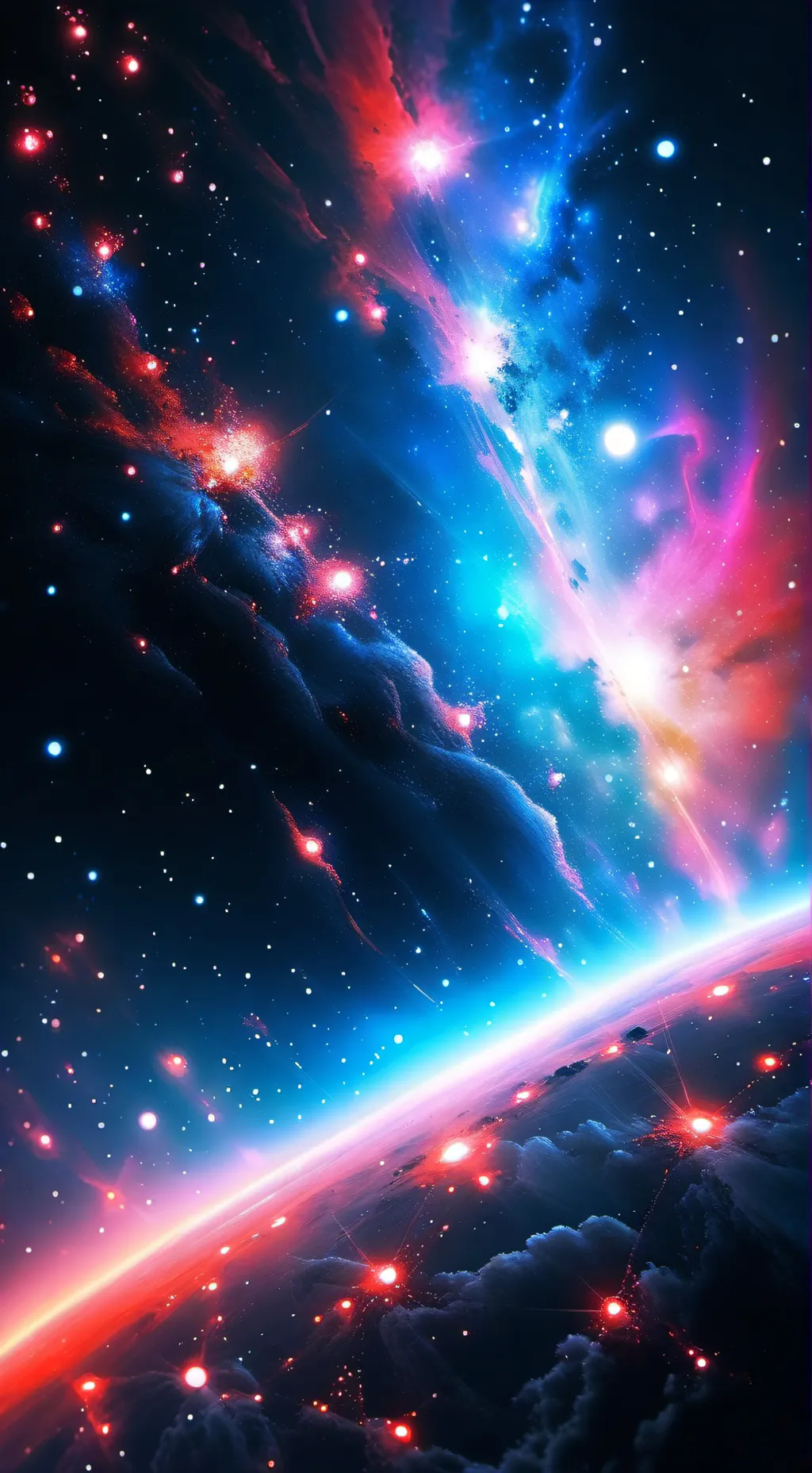 ai character: Galaxy background