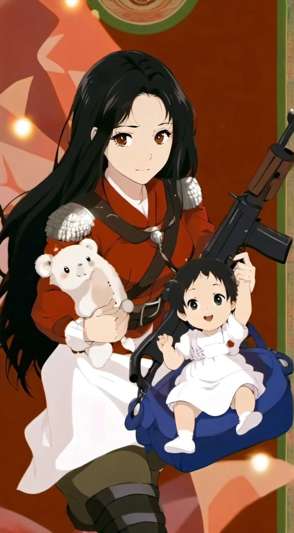 ai character: A girl background