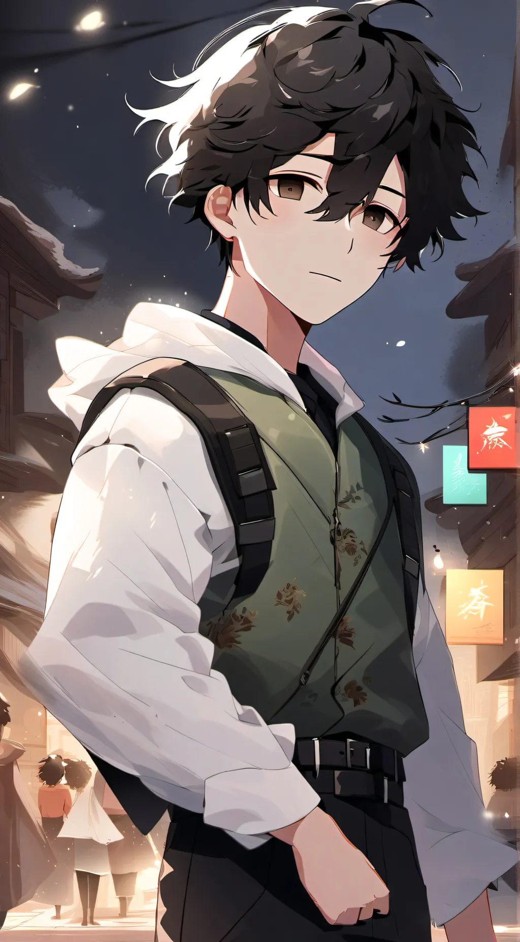 ai character: 🖤Sam💜 background