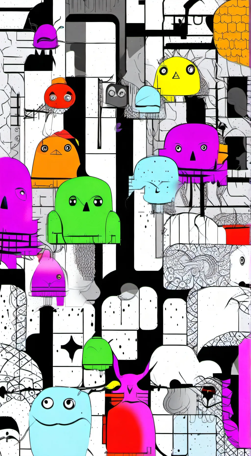 ai character: Sc + Nc group chat background