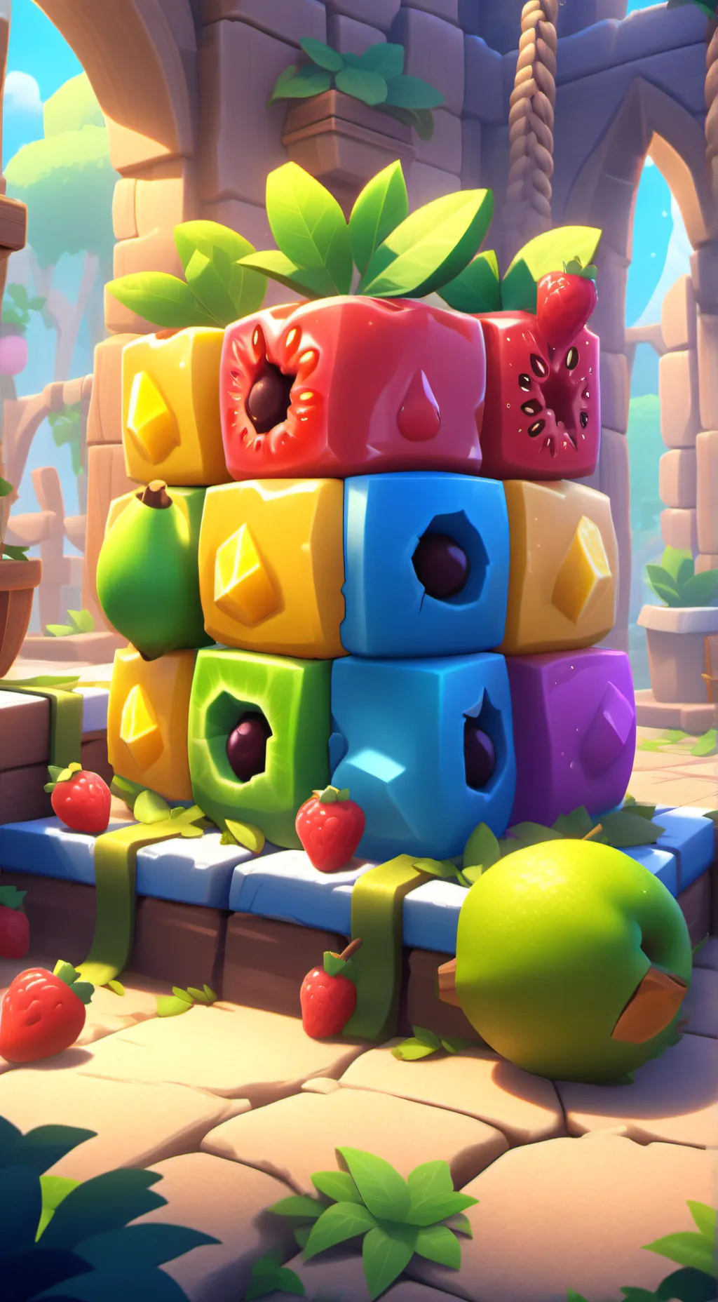 ai character: make a blox fruit background