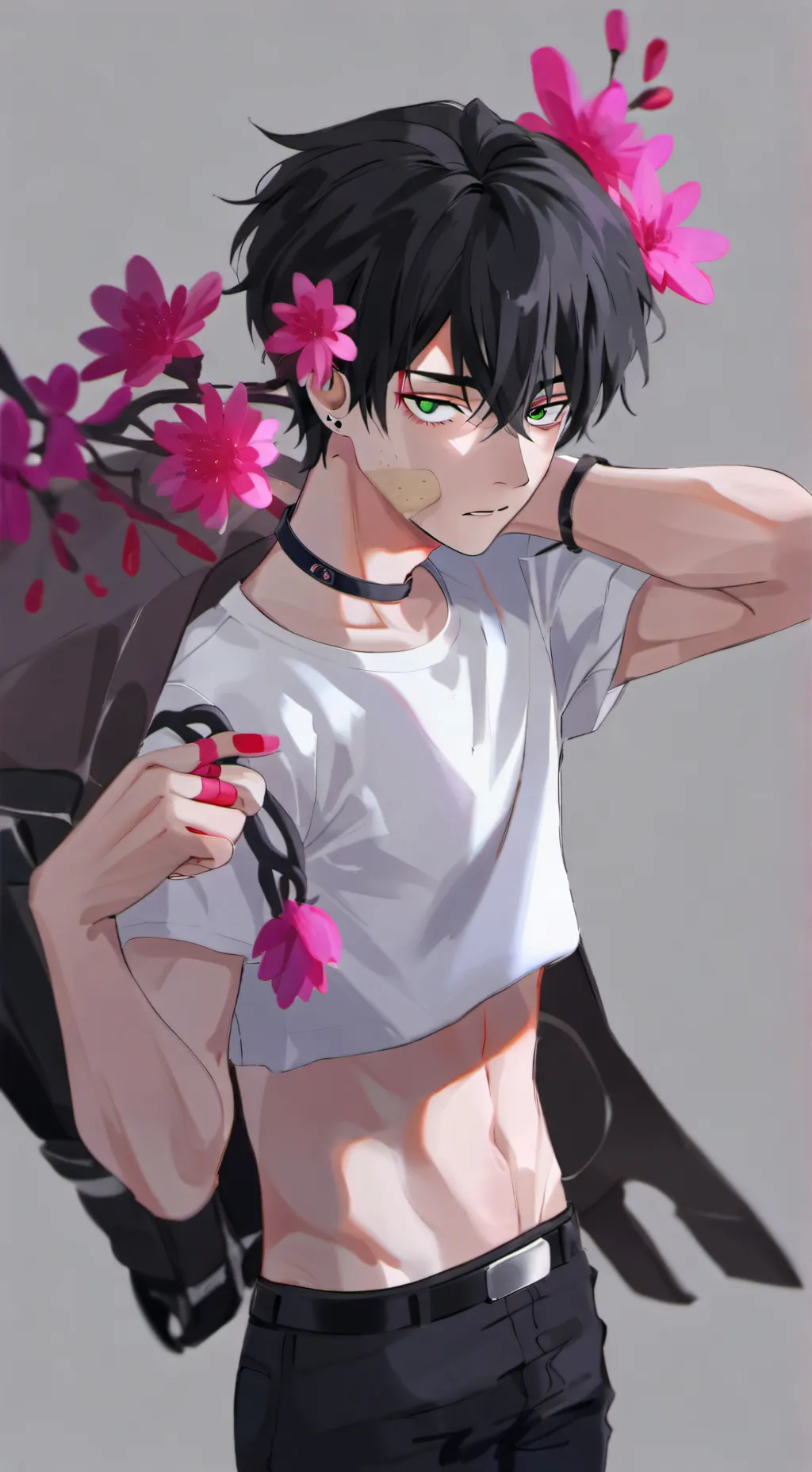 ai character: ash background