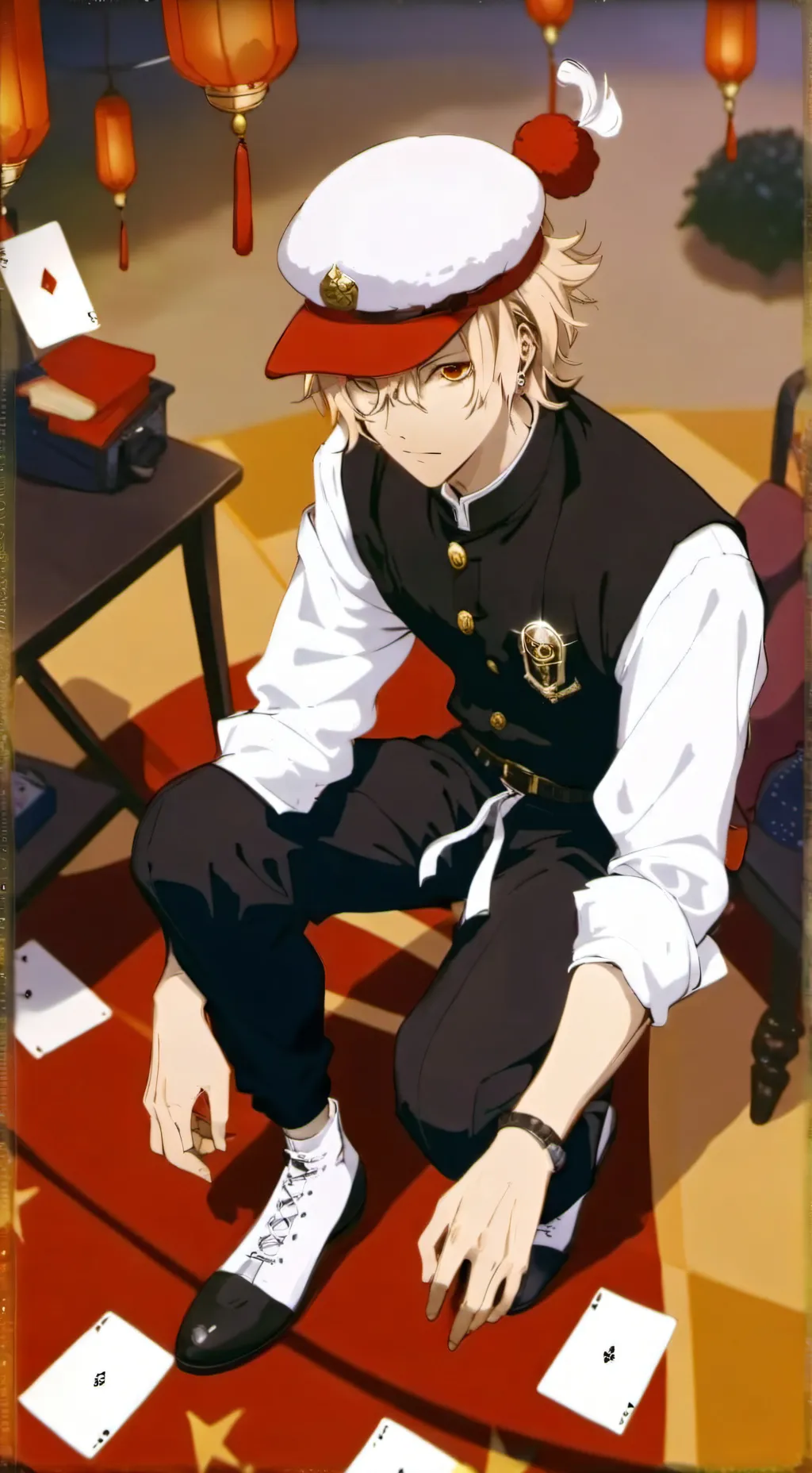 ai character: Katsuki bakugo  background