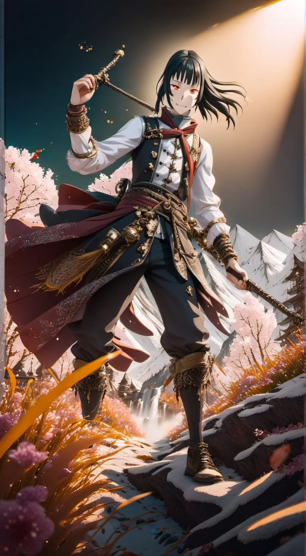 ai character: Maki background