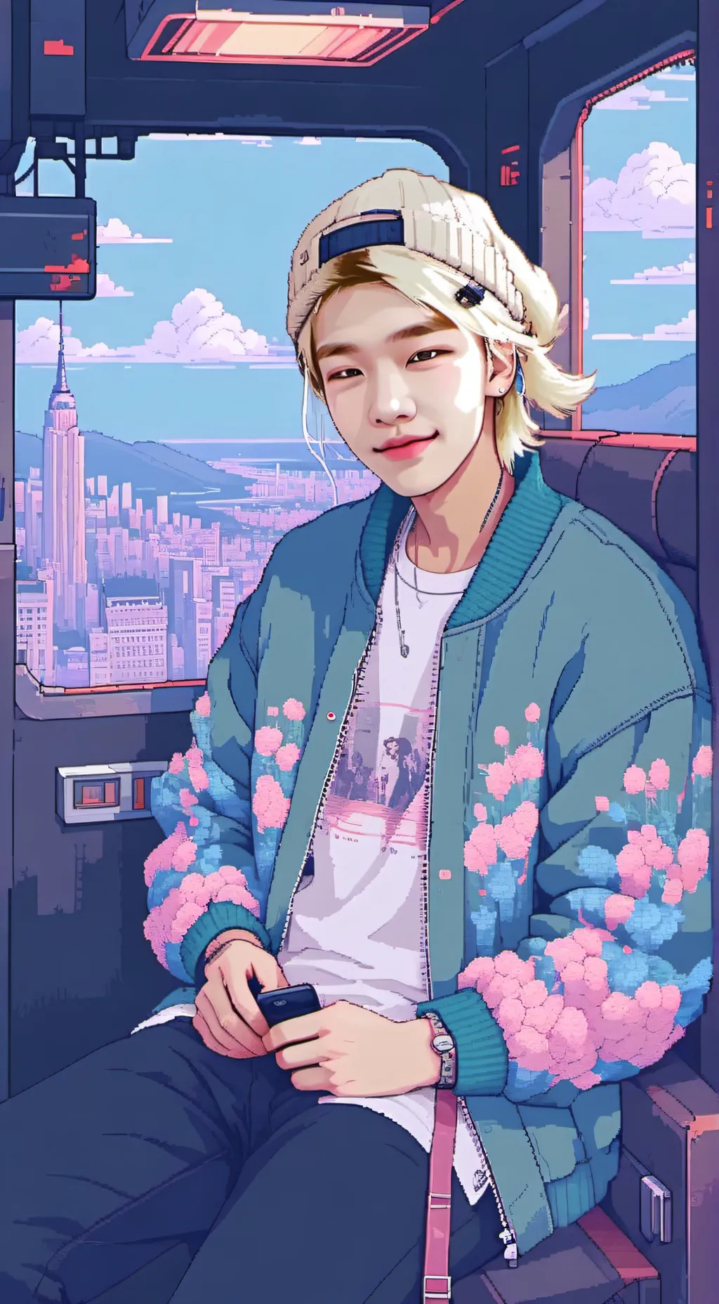 ai character: hyunjinnie background