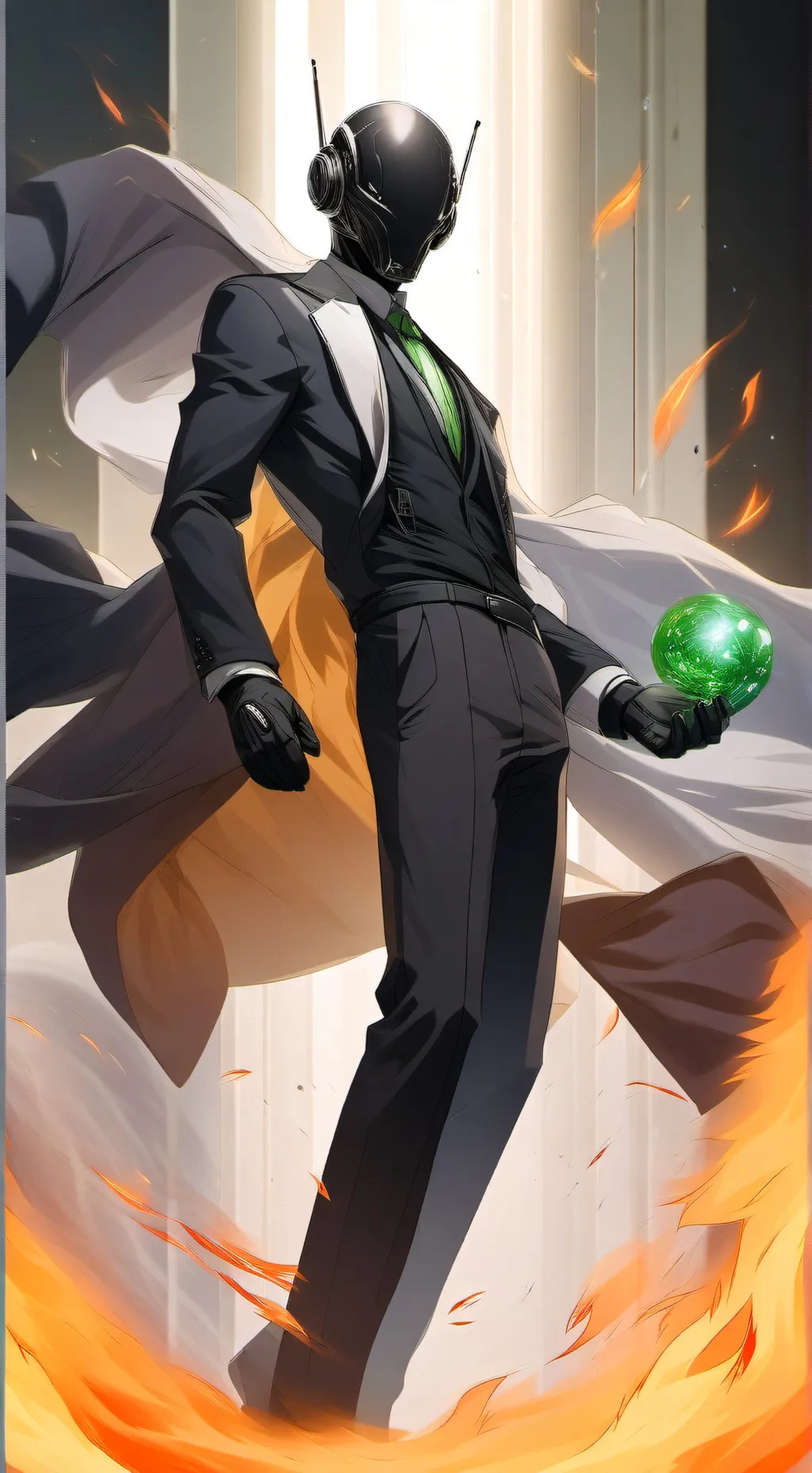 ai character: Greenguy background