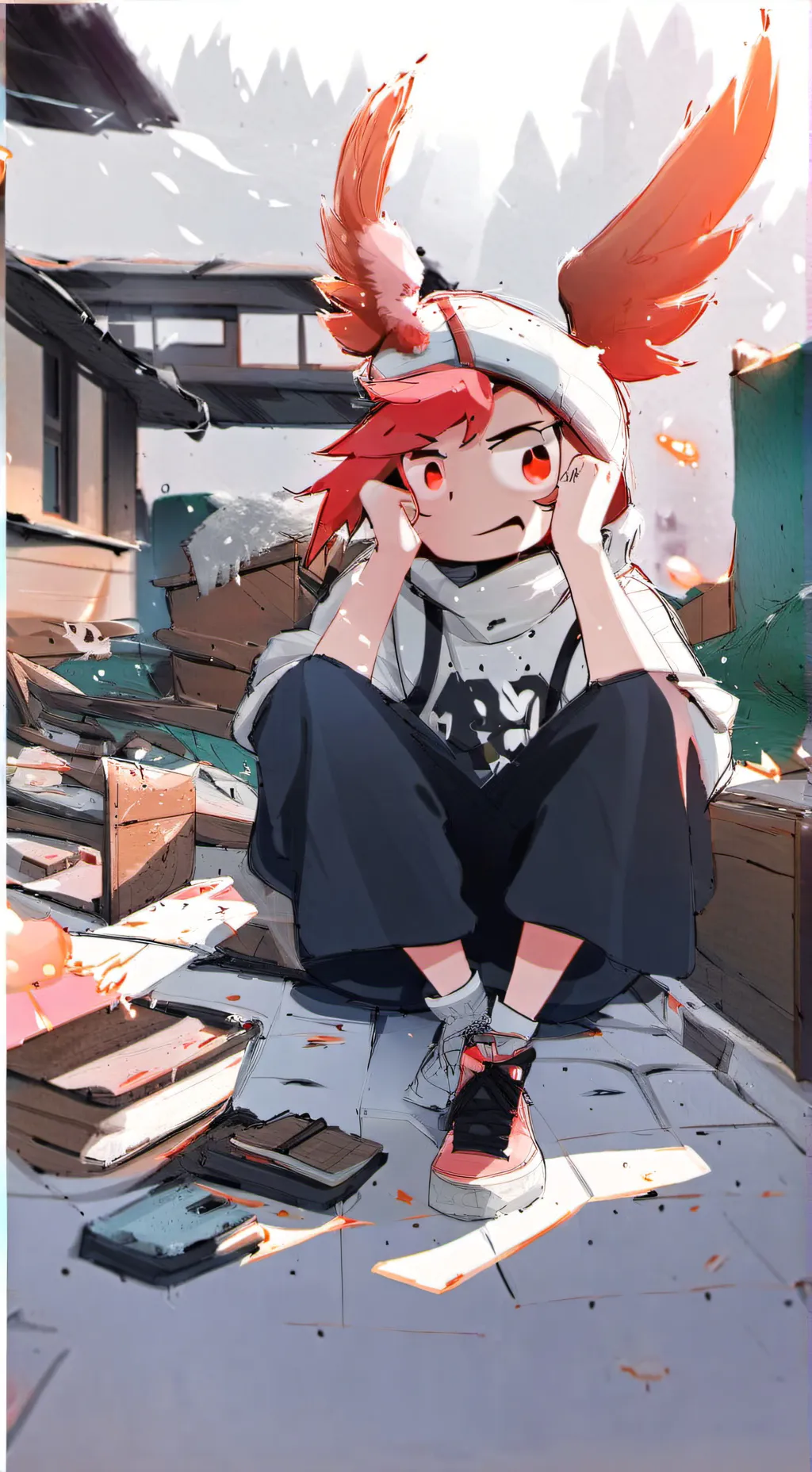 ai character: FREAKY SPROUT 😏 background