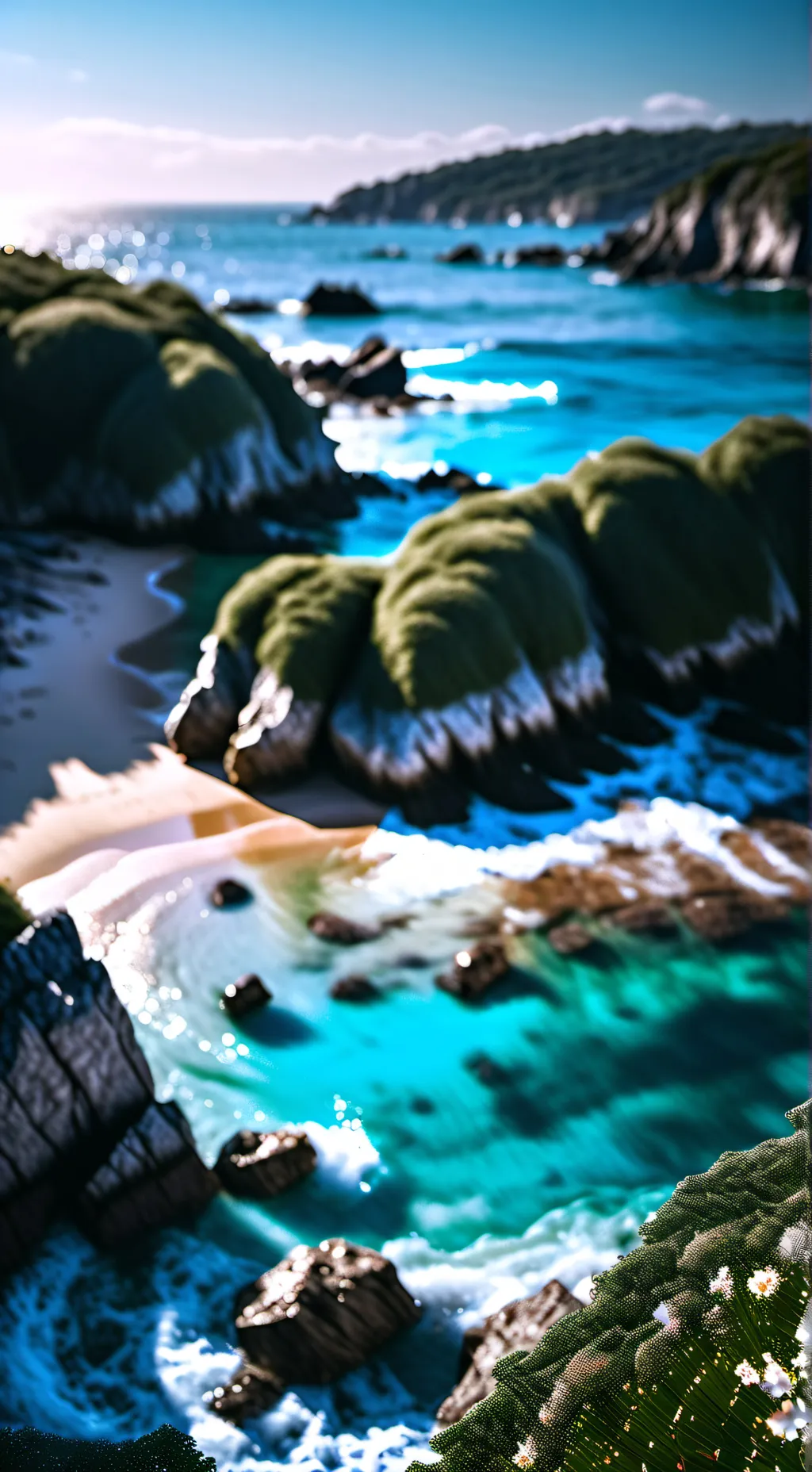 ai character: Forsaken Beach day background