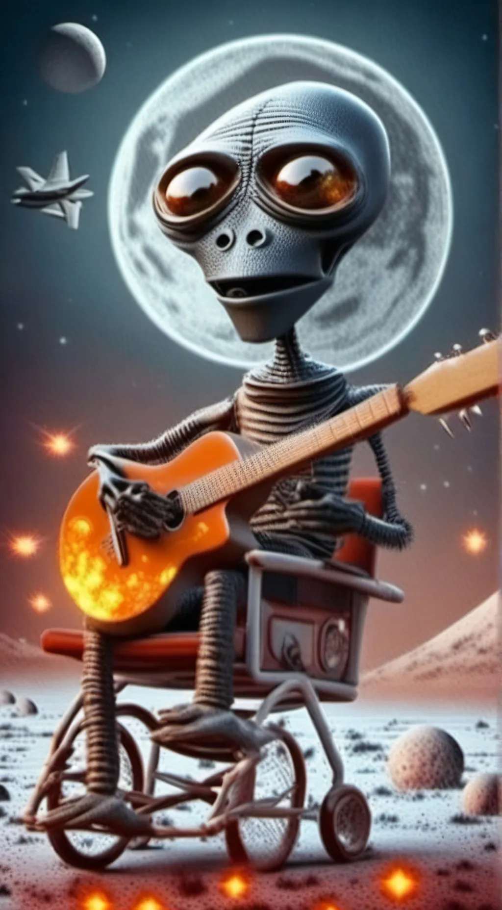 ai character: Alien background