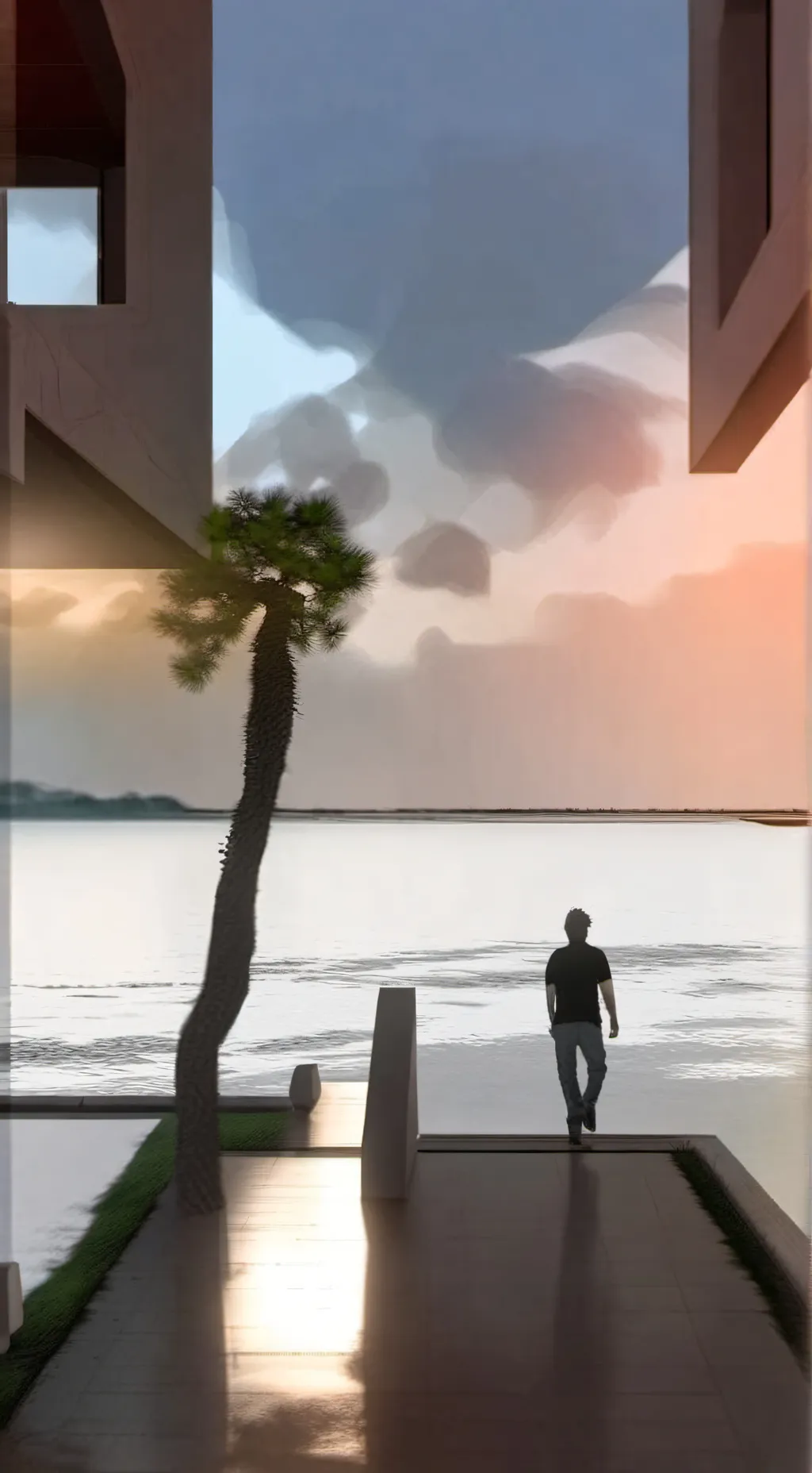 ai character: vaction background