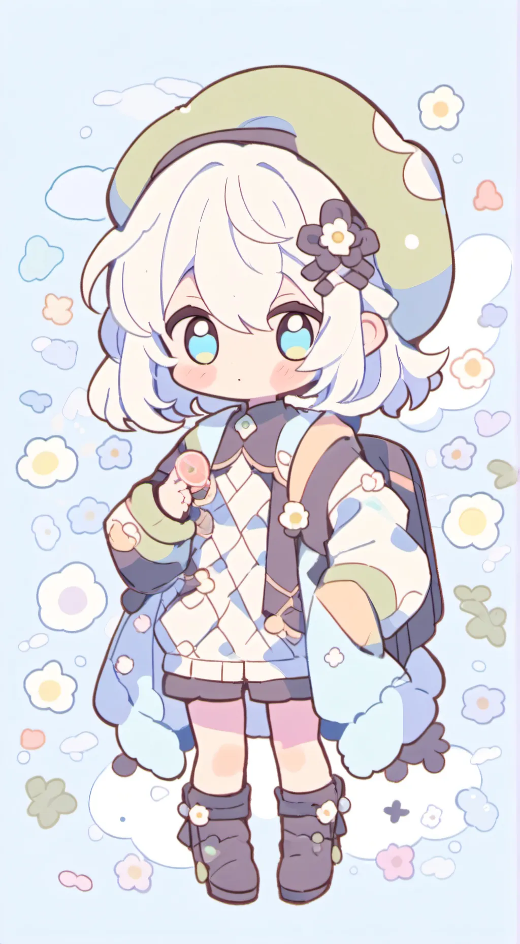 ai character: Mha throwing bat background