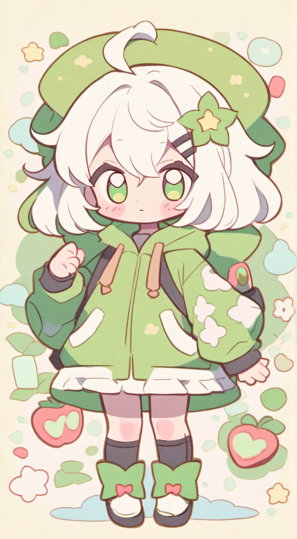 ai character: mha couple deku+YN background