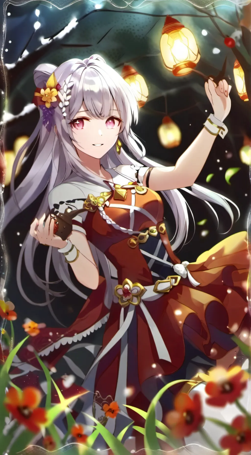 ai character: Flora background