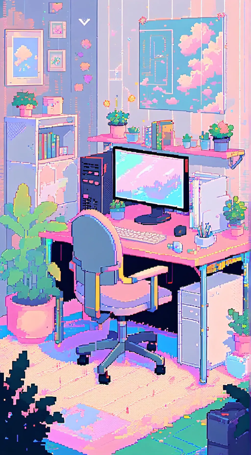 ai character: Computer virus background