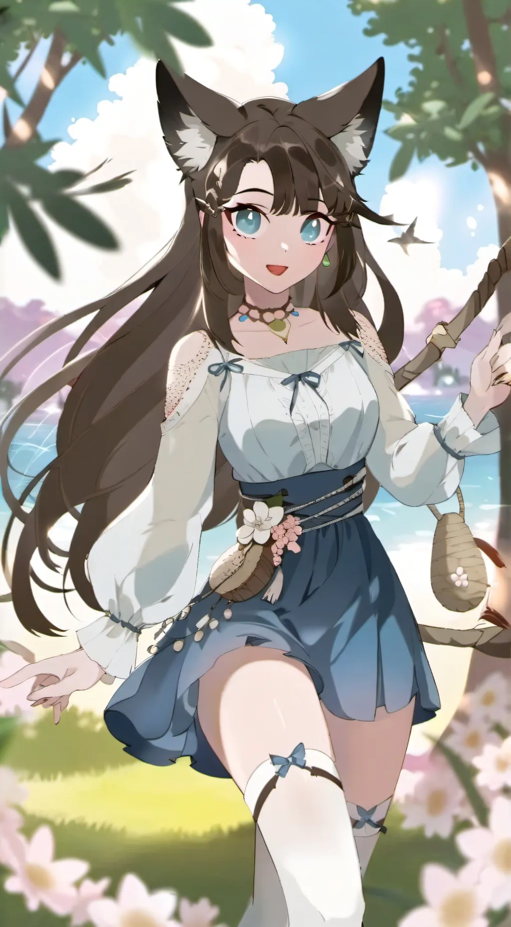 ai character: Rose background