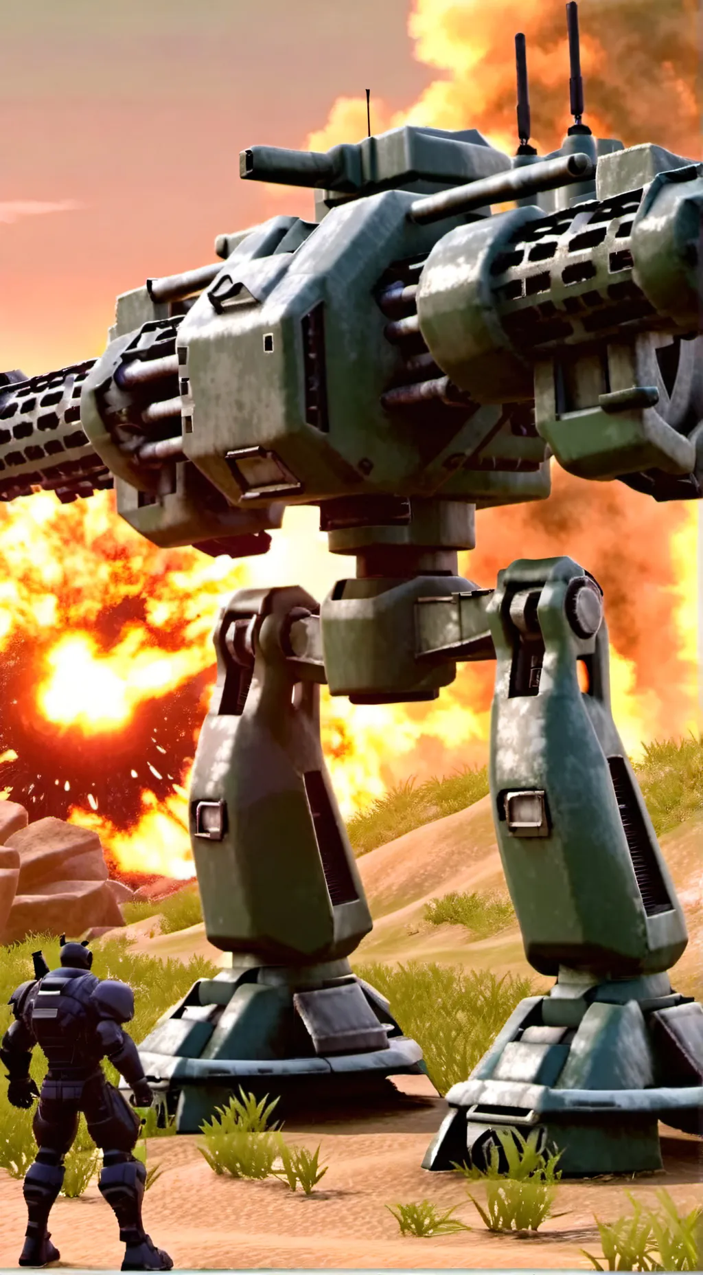 ai character: war robots background