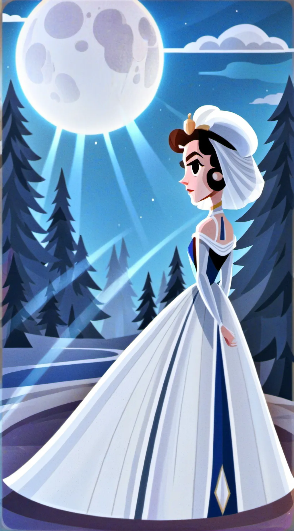 ai character: Luna background