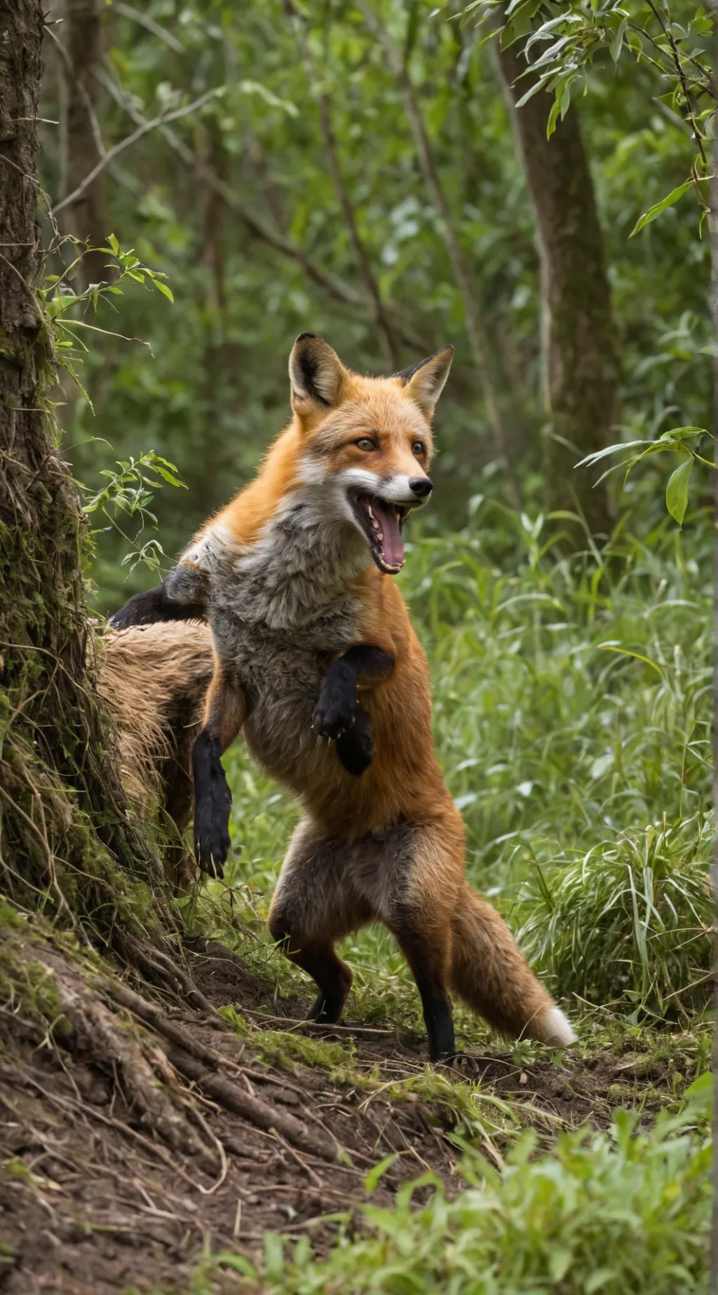 ai character: fox background