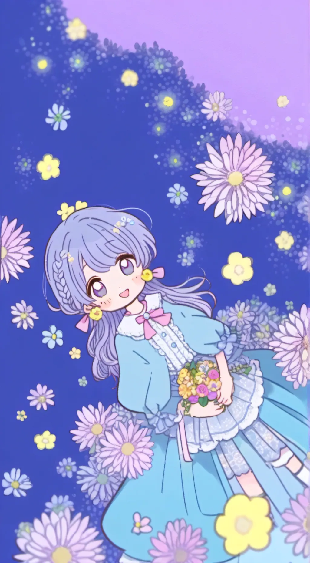 ai character: galaxy  background