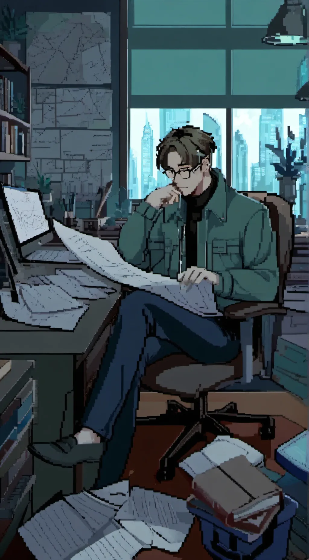 ai character: Math Assistant  background