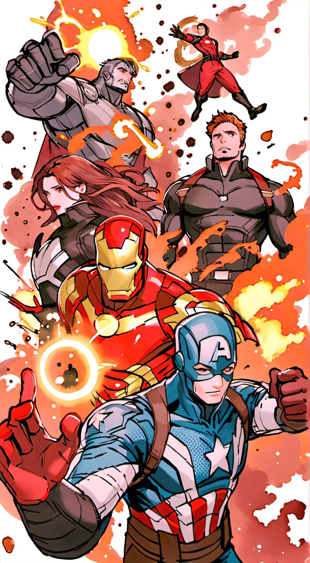 ai character: Avengers background