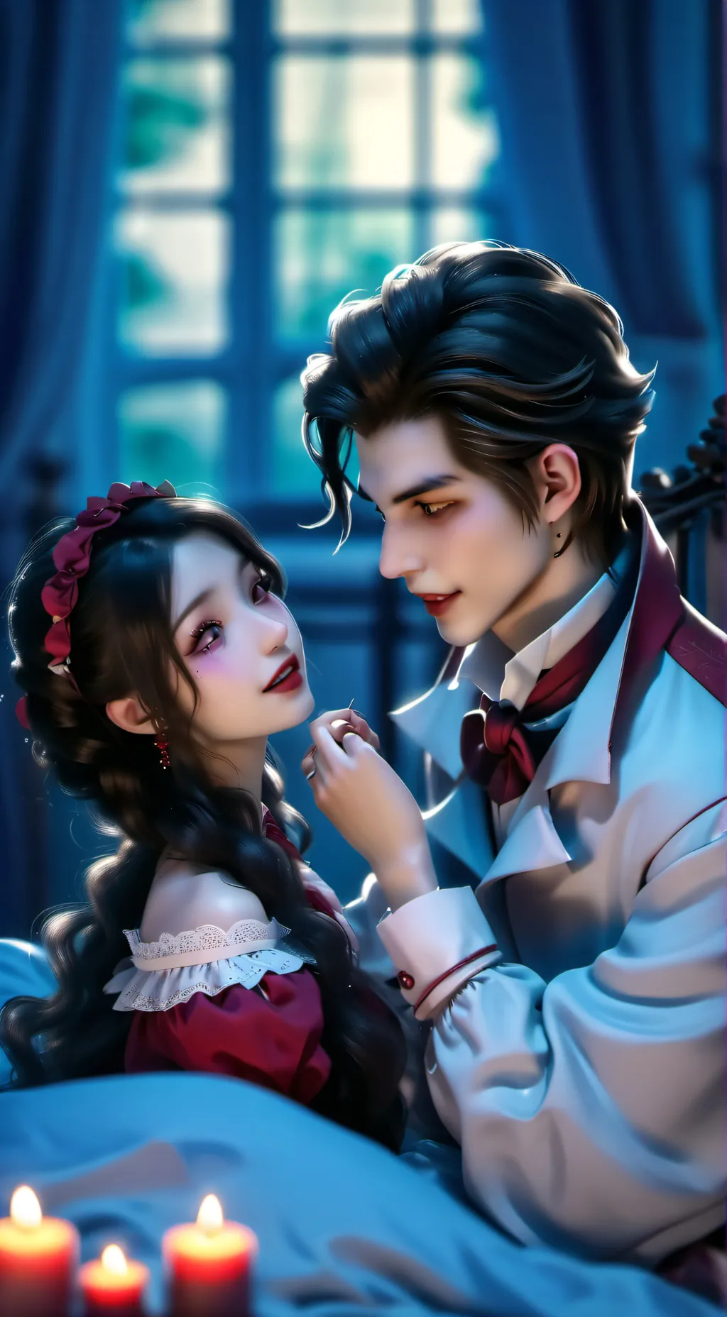 ai character: Liora and Aiden background