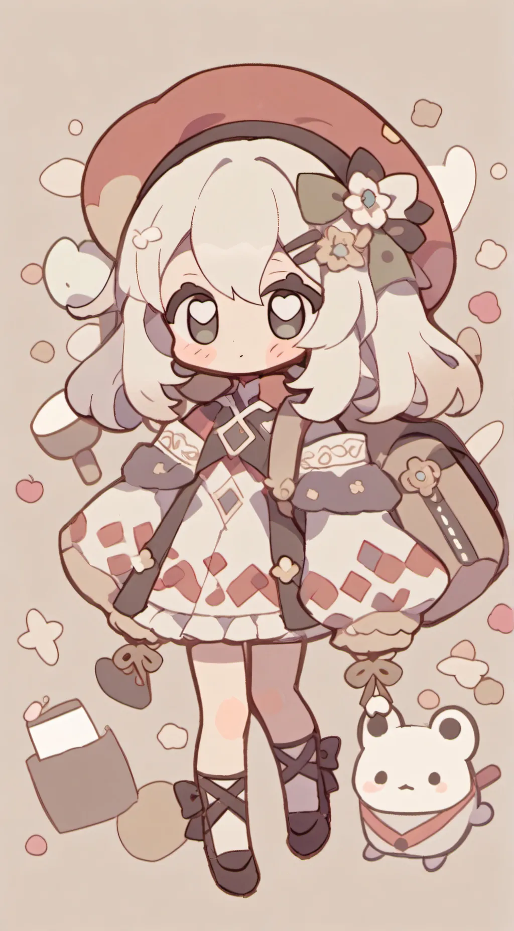 ai character: labubu goofy ahh background