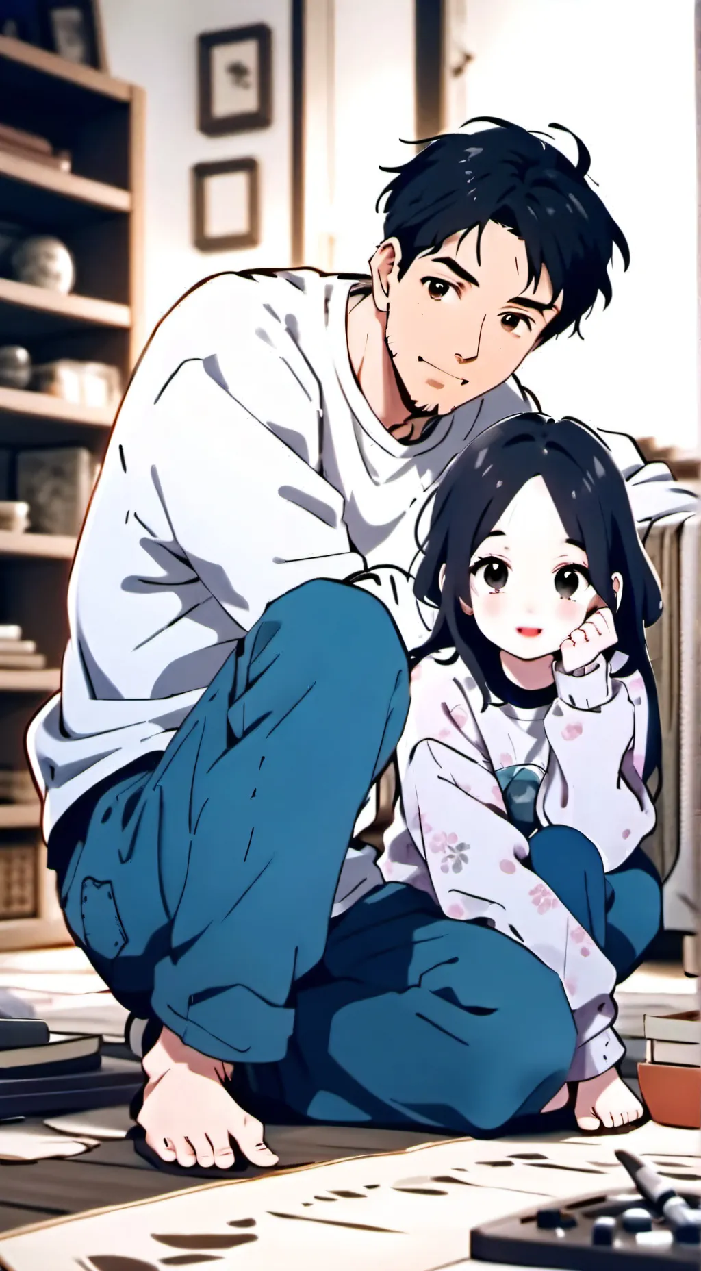 ai character: La niñera  background