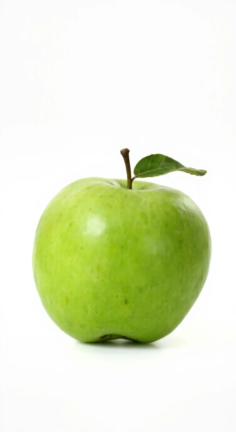 ai character: Green apple background