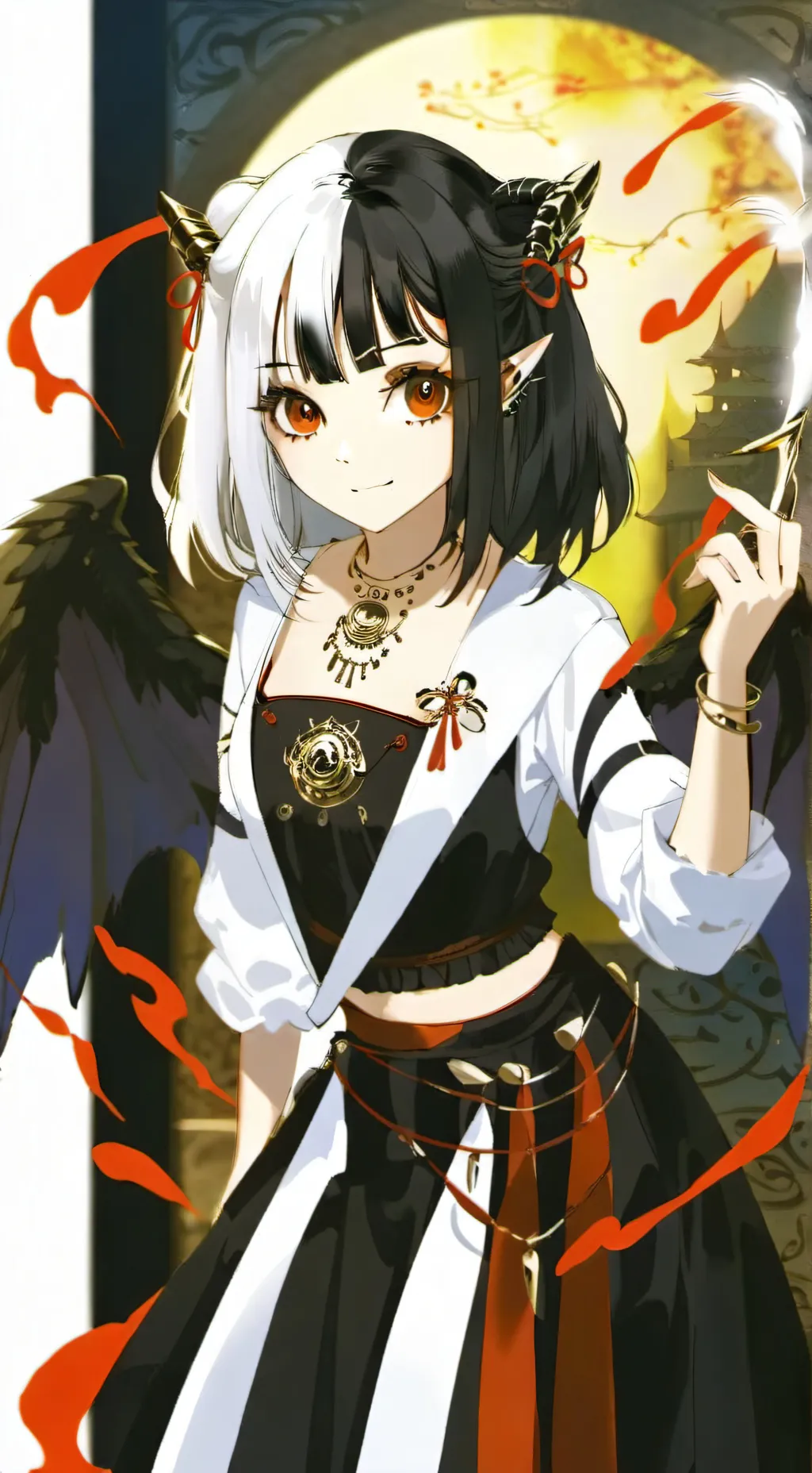 ai character: haloween transform background