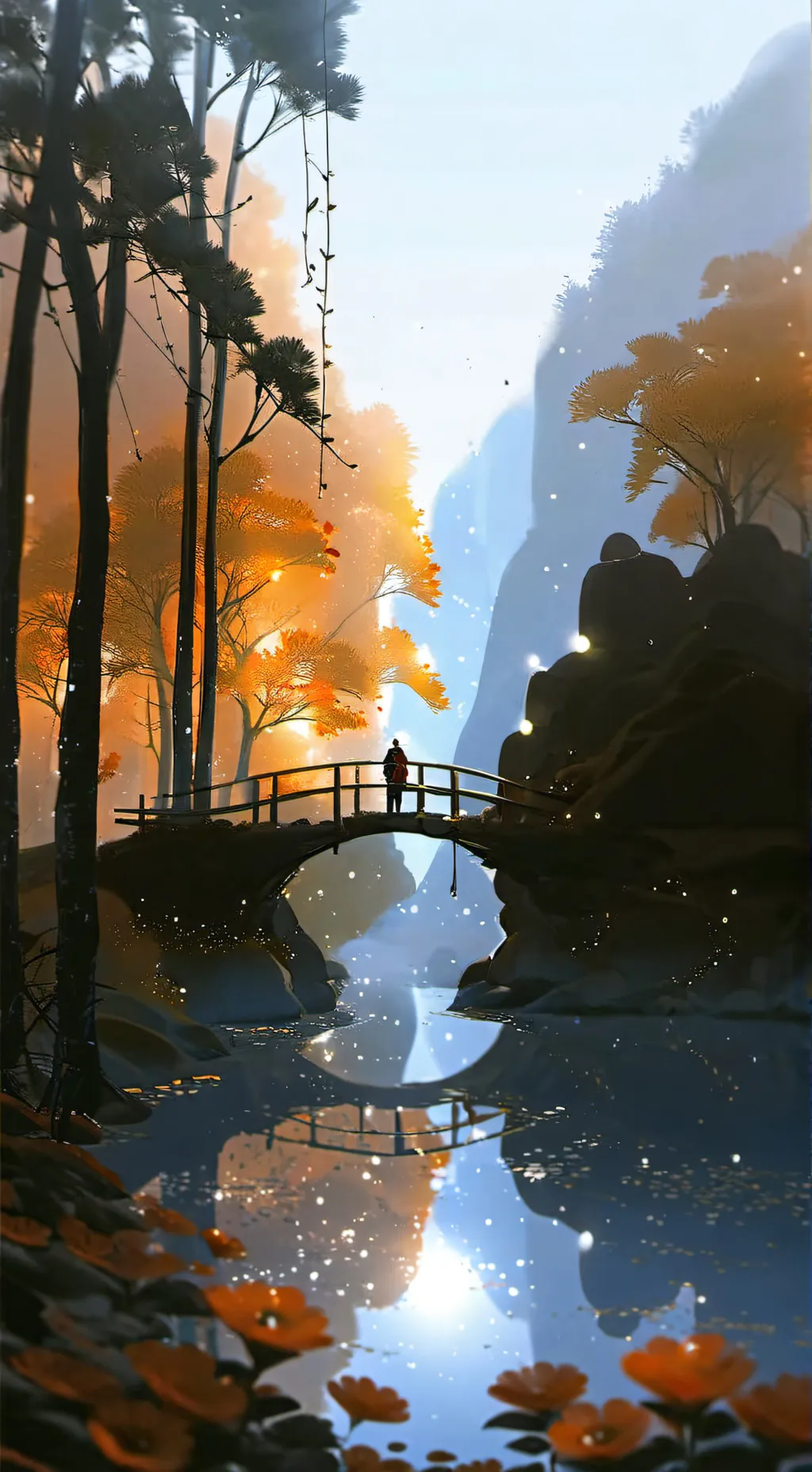 ai character: Heaven background