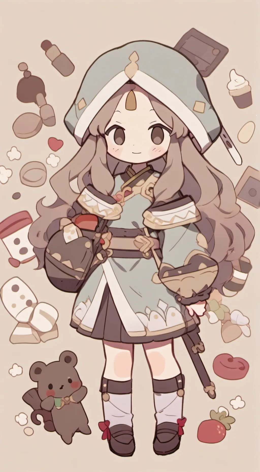 ai character: Luna background