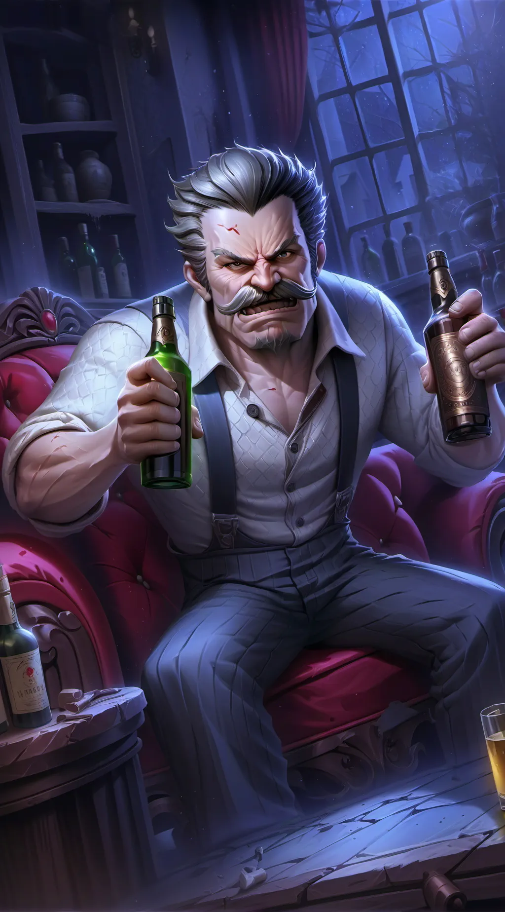 ai character: dad background