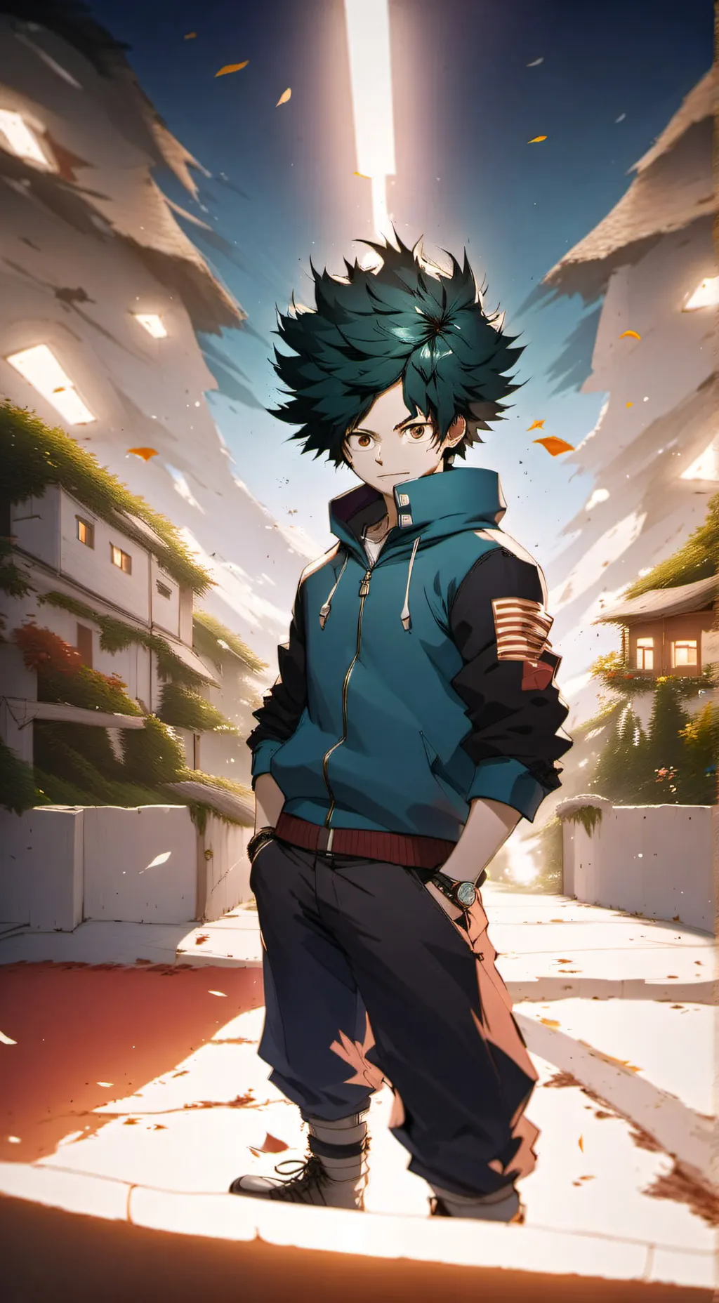 ai character: Deku  background