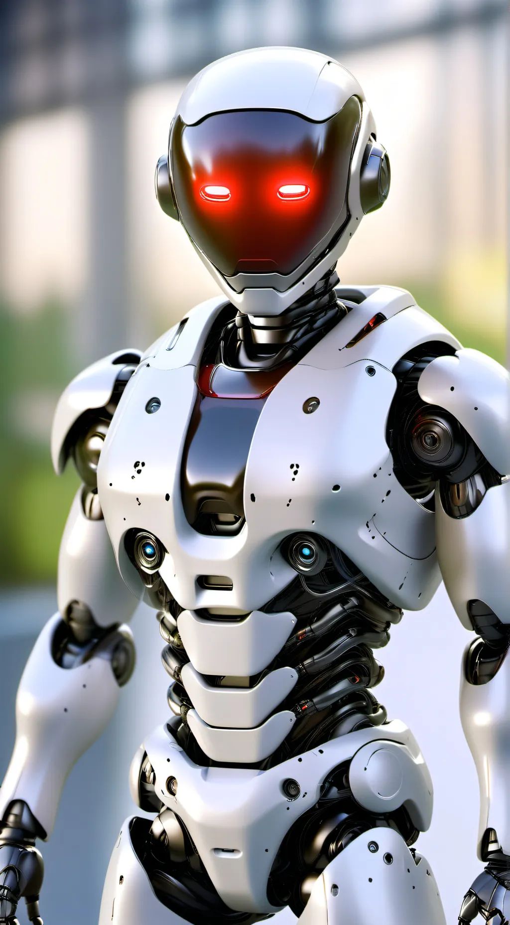 ai character: The Sentient Service Bot background