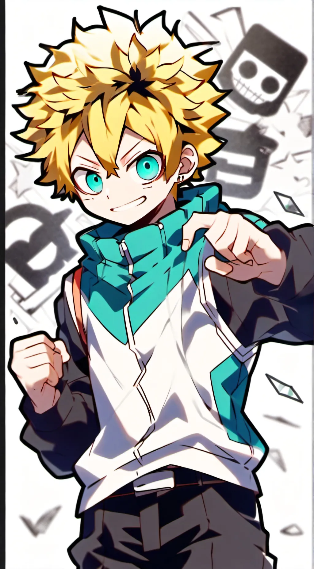ai character: Denki background