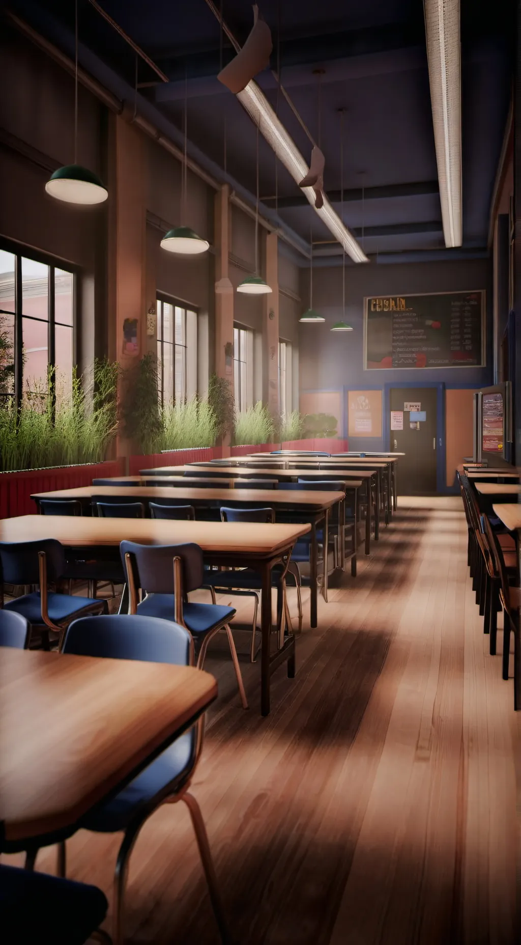 ai character: sonic school background