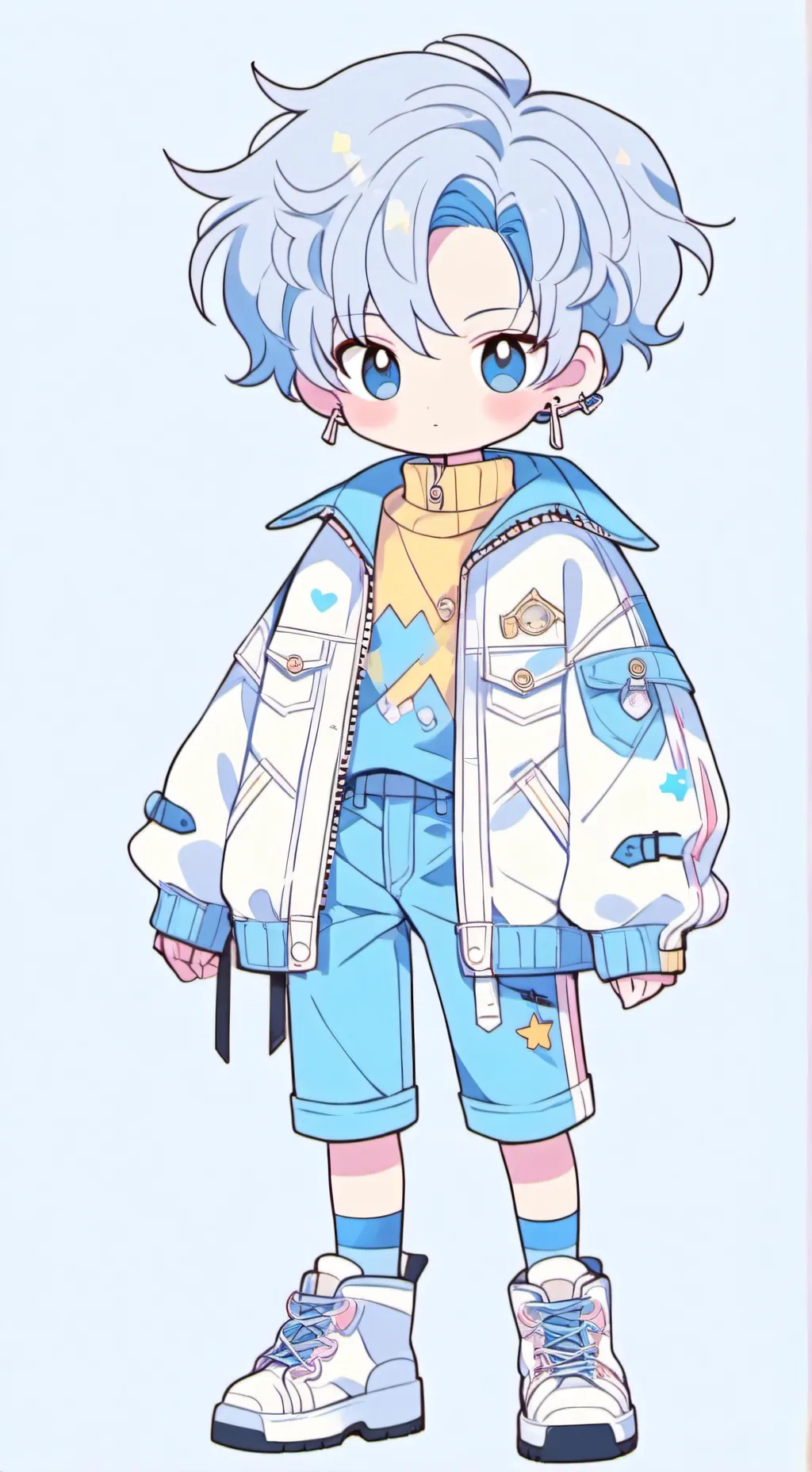 ai character: Trunks🫶🏻💙🩵🤍🫶🏻✨💐👑🥳🎉 background